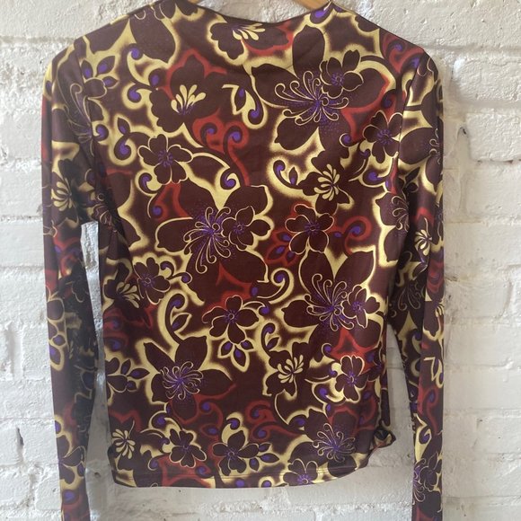 NWT ~ GIMAGUAS Funky Brown Jersey "Turtleneck" ~ Size L - Picture 7 of 9